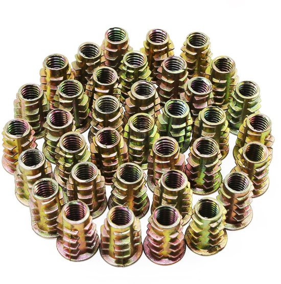 HSEAMALL 50pcs M6 Zinc Alloy M6 Socket Socket Screws for Inserting Nuts for Wooden Furniture van HSEAMALL