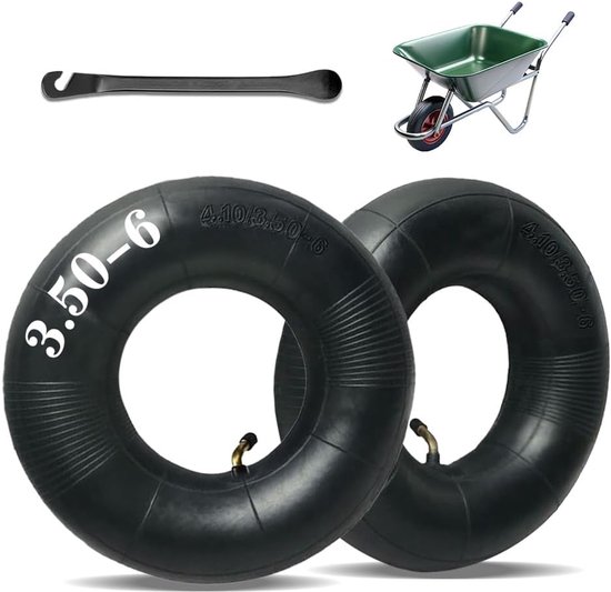 Huis tuin - Vervangbanden voor wheelbarrows - 4.10/3.50-6 - Pneumatische banden met sterke laadcapaciteit - Binnenband voor tuingereedschap van Merkloos	