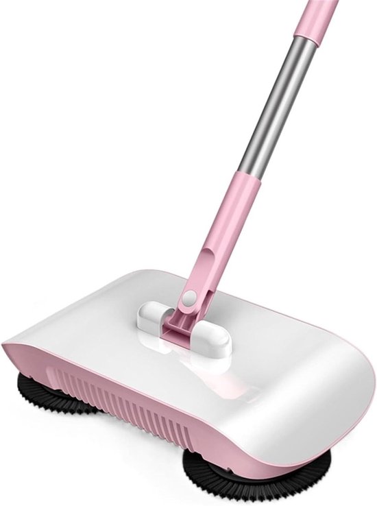 Huishoudelijke veegmachine - Bezem stoffer - Gemakkelijk schoonmaken - Handmatige bediening - N.v.t. - Roze