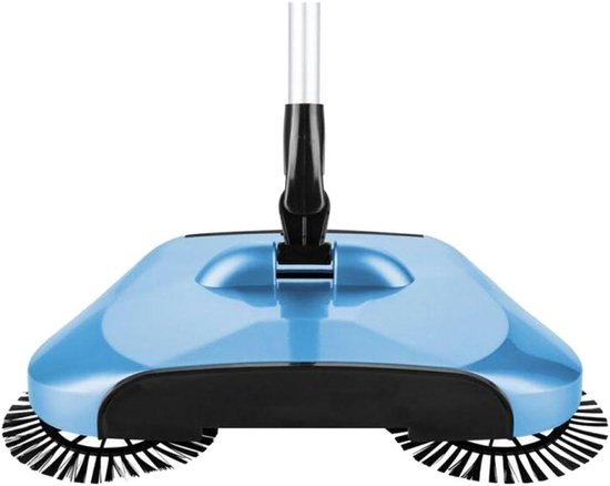 Huishoudelijke Veegmachine - Luie Bezemer - Snel Huis Schoonmaken - 3-in-1 Functionaliteit - Verstelbaar Handvat - Blauw