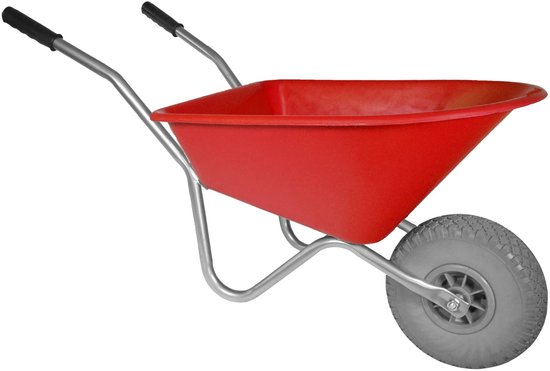 Hummer Kinderkruiwagen rood 35L met anti-lekwiel van Merkloos	