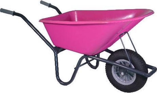 Hummer klus tuinkruiwagen 100L gecoat fuchsia van Hummer