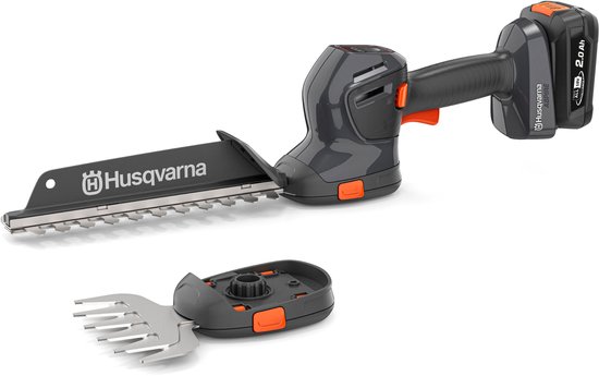 Husqvarna Accu gras- en struikschaar Aspire S20-P4A 18V met struikmes 220 mm en grasmesschaar 130 mm (incl. accu & oplader) van Husqvarna