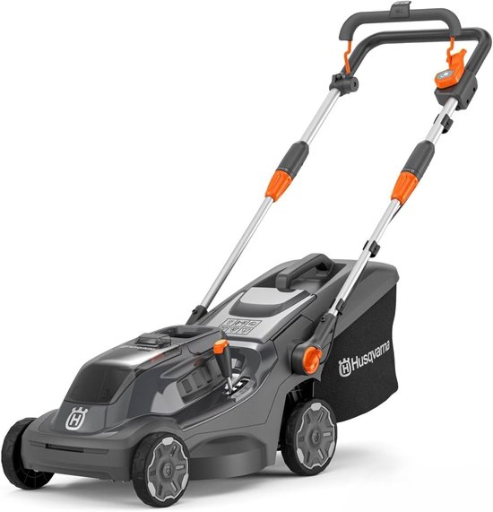Husqvarna Accu grasmaaier Aspire LC34-P4A, voor 500 m² gazon I elektrische grasmaaier, 30 l opvangbak, 34 cm maaibreedte, compact en opvouwbaar (zonder accu & oplader) van Husqvarna