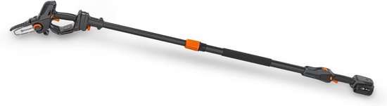 Husqvarna Accu mini-kettingzaag Aspire PE5 incl. telescopische steel en hoogsnoeiopzetstuk P4A, zaag voor takken tot 75 mm (incl. accu & oplader) van Husqvarna