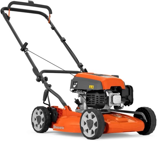 Husqvarna LB 144 benzinegrasmaaier - 44 cm maaibreedte, 1,95 kW motor, BioClip mulchfunctie, centrale hoogteverstelling, inklapbare duwboom - ideaal voor kleine tot middelgrote tuinen van Husqvarna
