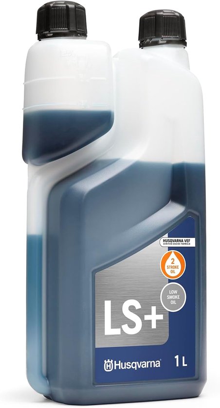 Husqvarna LS+ 2-Takt Motorolie 1 Liter - Rookarm Halfsyntetisch Mengolie voor Kettingzagen & Trimmers