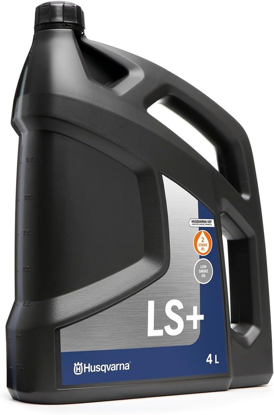 Husqvarna LS+ 2-Takt Motorolie 4 Liter - Rookarm Halfsyntetisch Mengolie voor Kettingzagen & Trimmers