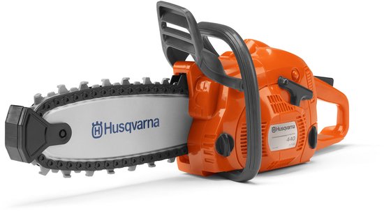 Husqvarna speelgoedkettingzaag 440 replica - Realistische motorgeluiden, roterende ketting, werkt op batterijen - Veilig speelgoed voor kinderen vanaf 3 jaar