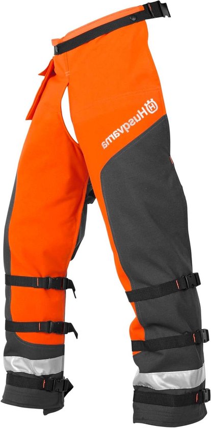 Husqvarna Technical Apron Wrap Chainsaw Chaps 36- to 38-Inch, Chainsaw Safety Equipment with 5 Layers, Adjustable Belt and Gear Pocket, Orange