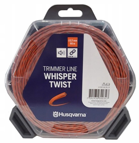 Husqvarna Whisper - Grastrimmer Lijn - 2,7mm - 60m - Geluidabsorberend