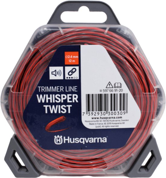 Husqvarna Whisper Twist Serie - Cichobieżna Snijkabel - 2,4mm - 12m - Hoge Kwaliteit