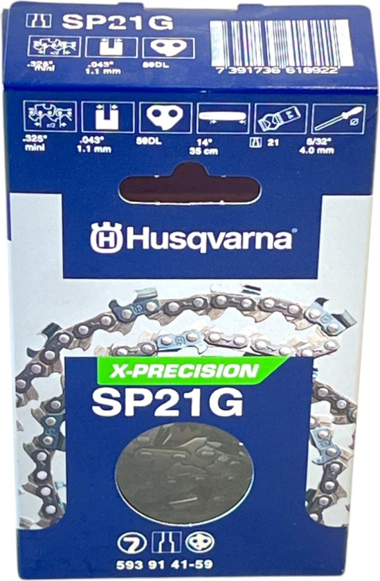 Husqvarna X-Precision SP21G zaagketting 35 cm .325" mini 1,1 mm ( 593914159 ) voor kettingzagen