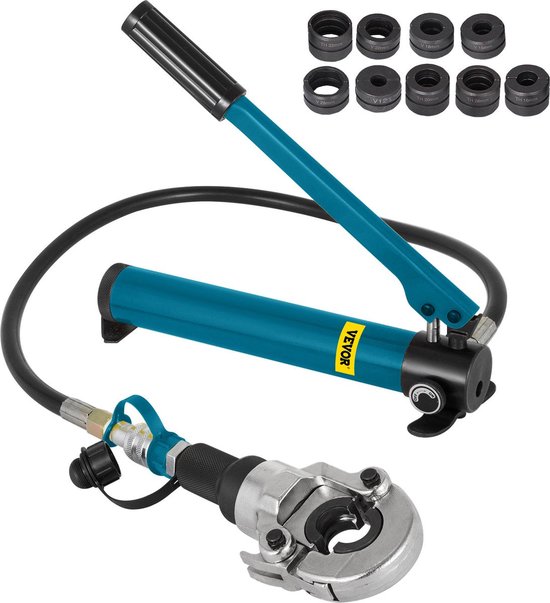 Hydraulische Krimptang - 6T - V12-28mm - TH16-32mm - V-vormige - TH-vormige Pijptang - Bekken 360° Draaibaar - Geschikt voor Samengestelde Buizen PEX PE-X PB-buizen van VONROC
