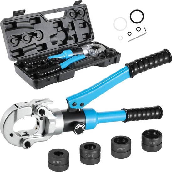 Hydraulische Persstang 8T voor Huishouden, Industrie en Tuin, Geschikt voor Aluminium, Plastic en PEX/PB Buizen met 360° Draaikop