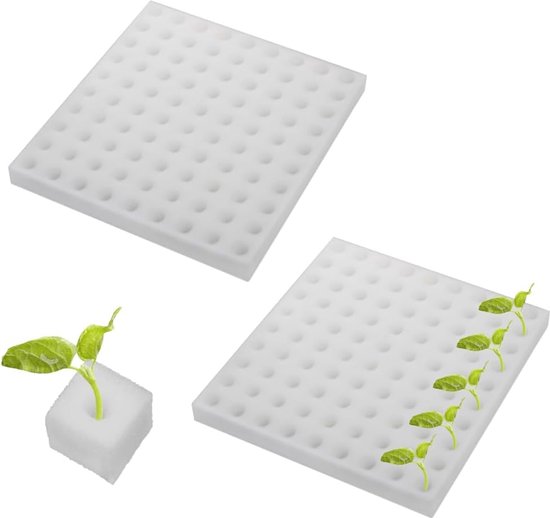 Hydroponic Sponges 200 Pieces - Seedling Garden Accessories - 25 x 25 x 25 mm van Merkloos	