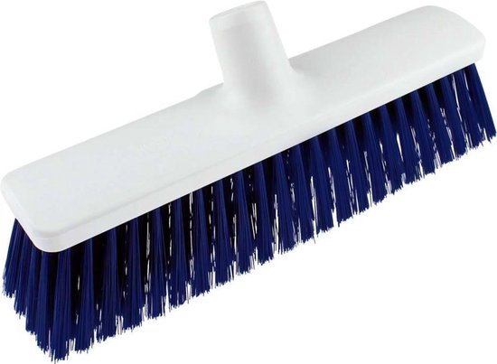 Hygiëne Straatbezem blauw / wit 30 cm van Vikan