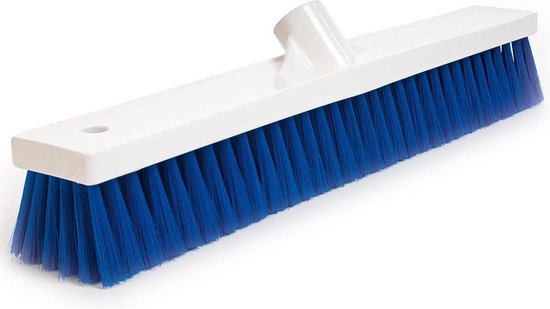 Hygiëne Zaalbezem blauw / wit 45 cm van Vero.
