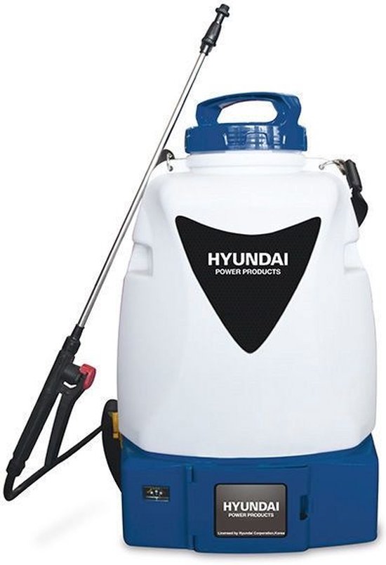 Hyundai accu drukspuit zuurbestendig - Druksproeier 20 liter - incl. Rugdrager van Merkloos	