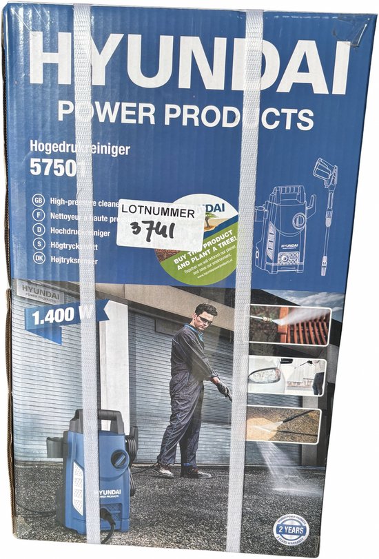 Hyundai hogedrukreiniger 1400W van Merkloos	