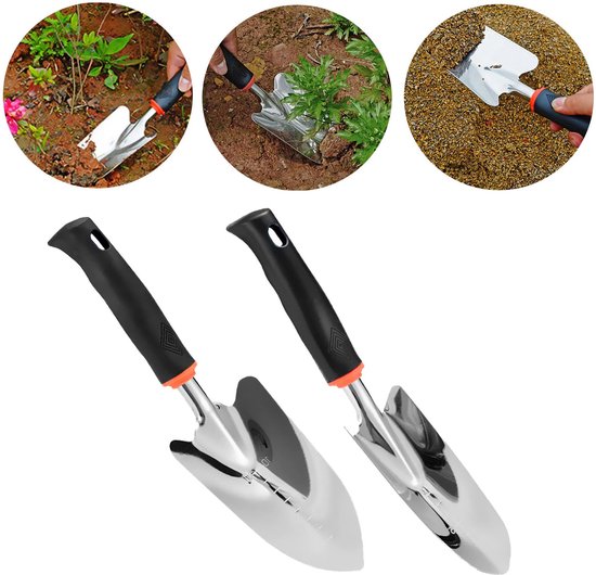 Ibenzoa® Kleine Tuinschep & Plantenschep - Roestvrij Stalen Handschep voor Kinderen van Ibenzoa