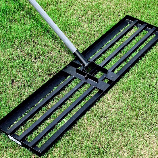 Ibenzoa® Professionele Gazonnivelle met Uitgebreide Functionaliteit, 2,1 m
