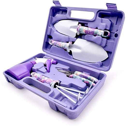 Ibenzoa® Tuingereedschapsset voor bloemen en groenten met ergonomisch ontwerp en handige opbergtas