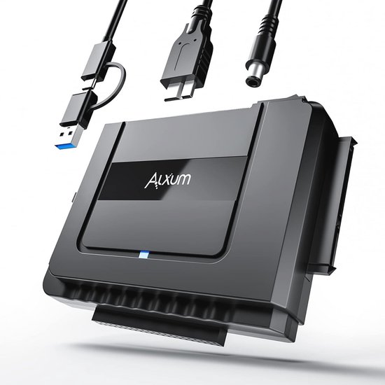 IDE naar SATA Adapter Kabel - Externe Harde Schijf Lezer voor 2,5/3,5 inch HDD/SSD met USB C en A Adapter van Amllin