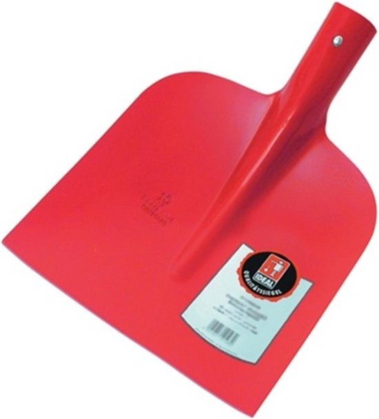 Ideal Ruhr-Brillant Schop - Model Bats "Holsteiner Zandschop" - Rood - Afmeting Blad: 270x250mm - Maat 2 - Zonder Steel van Ideal.