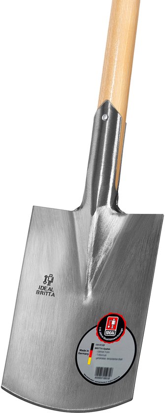 Ideal Spade - 15010112 - Gepolijst - Met 85 cm steel