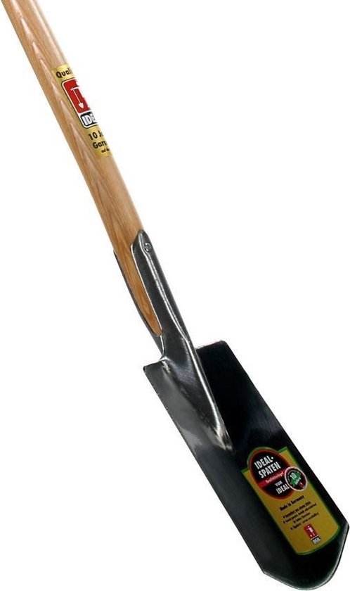 Ideal - Spade - Met veerdul - Blank gepolijst - Essenhouten steel - 90 cm van Ideal.