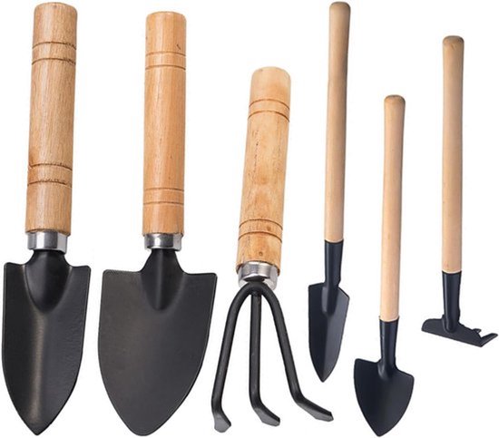 Ideale set van 6 mini-gereedschappen voor potplanten - 6 item