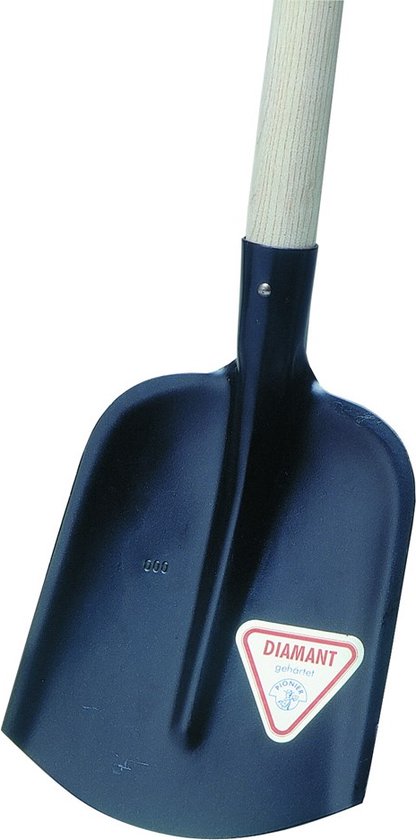 IDEALSPATEN schop - ET - met steel - met rand - 1/4 blad - 100 cm van Idealspaten