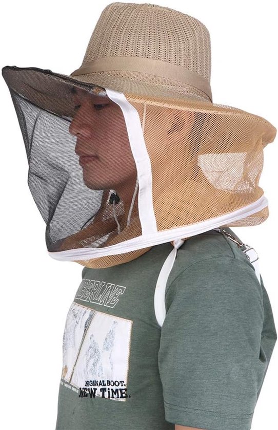 Imker Hoed - Outdoor Cowboy Hoed - Ademend - Brandwerende - Bijenteelt Sluier - Cap Gezicht Hoofdbeschermer van _TOF_
