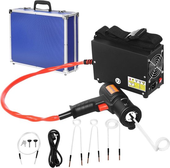 Inductieverwarmingsset - Magnetische verwarmer - Roestige bouten verwijderen - Vlamloze verwarming - 1.5 kW - Zwart van Merkloos	