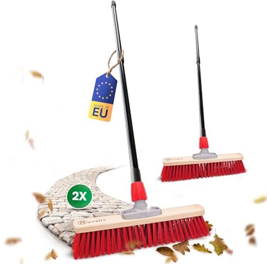 Industriële straatbezem met telescoopsteel - 40 cm - Buiten- en tuinreiniging van Makro Professional