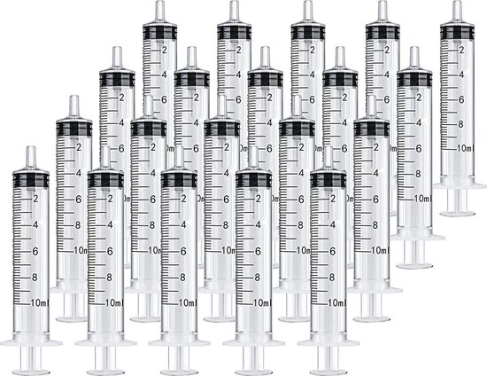 Injectiespuit Zonder Naald - 10ml - 20 Stuks van Merkloos	