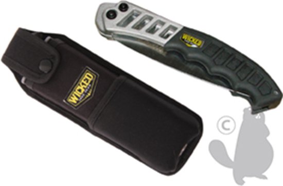 Inklapbare boomzaag WICKED TREE GEAR met luxe holster van Merkloos	