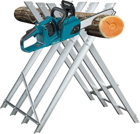 Inklapbare en Verzinkte Zaagbok voor Houtzagen met Hoge Draagkracht van Merkloos	