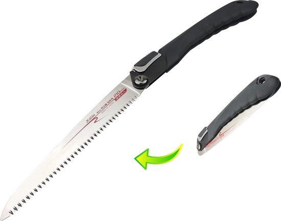 Inklapbare Japanse Takkenzaag 210 mm - Hoogwaardige Handzaag voor Tuinwerkzaamheden van Merkloos	