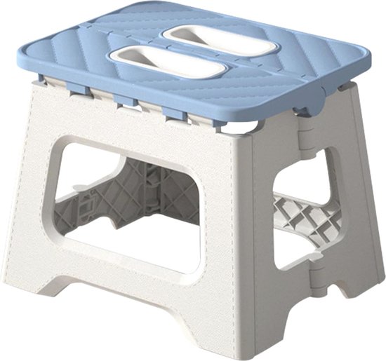 Inklapbare Opstapkruk voor Volwassenen - 9 Inch Opvouwbare Kruk met Draagbare Handgreep (Blauw) van ACSTEP