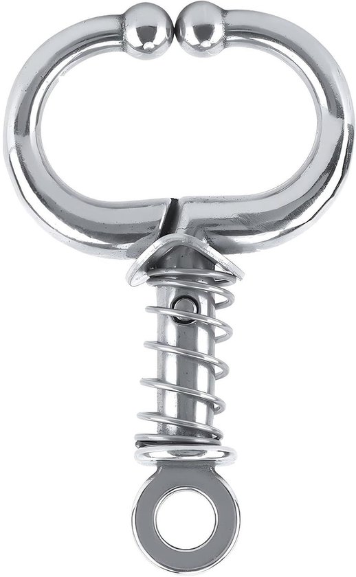 Inovra Plus - RVS Neustang voor Vee met Veerklem - Veehouderij Accessoire met Grazing Cattle Rope Hook - Bull Nose Ring Tang van Inovra
