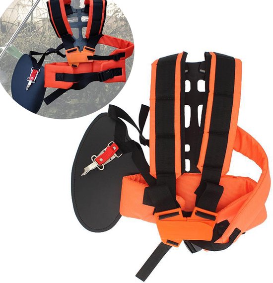 Inspanningsharnas - Comfortabel verstelbaar praktisch - comfortabel schouderharnas - voor bosmaaier/grasmaaier - universeel tuingereedschap accessoire van Merkloos	