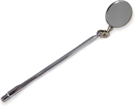 Inspectiespiegel Telescopisch - Zwenkarm Gereedschap - Motor Inspectie - 360 Graden Draaibaar - 60 cm - Zilverkleurig
