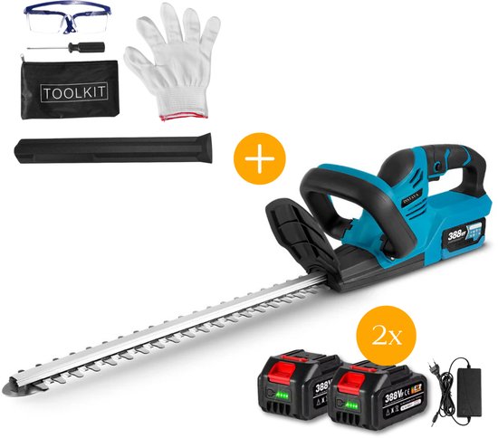 Instava Accu Heggenschaar Incl. 2x Accu (4.0Ah) - Geschikt Voor Makita 18v Accu - 51cm - Incl. Accessoires van Instava
