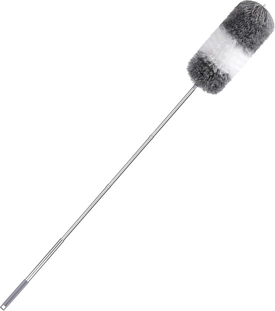 Intrekbare microvezel stofdoek 250 cm - Telescopische steel voor plafond en hoog gelegen oppervlakken van Merkloos	