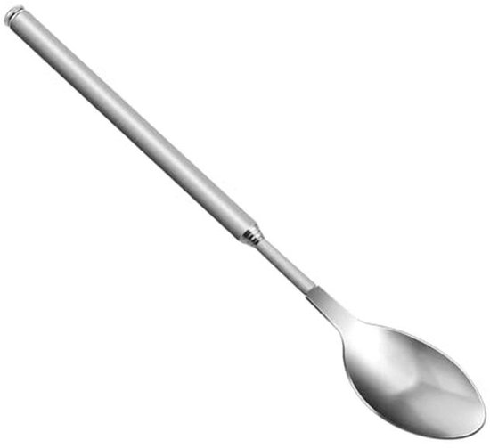 Intrekbare RVS Lepel - 63 cm Lange Koffielepel en Roerlepel voor Koken en Picknick