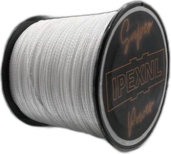 IPEXNL Super power 2 PE gevlochten super vislijn wit - 27.2kg - 0.40 mm van 300 meter type 6 van IPEXNL
