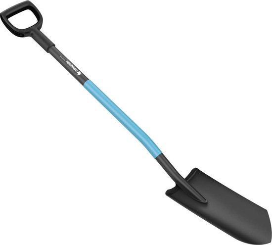 IPRO Gardener-afvoerspade - geharde geslepen kop - veerboring staal - ergonomische as - SafeTouch - 1290 mm lengte - 19 kg gewicht van IPRO