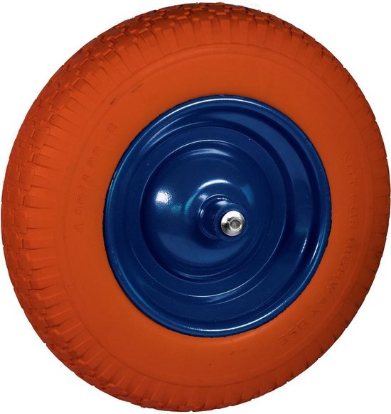 Ivana Universeel Kruiwagenwiel Lekvrij - Anti Lek - Oranje van Ivana